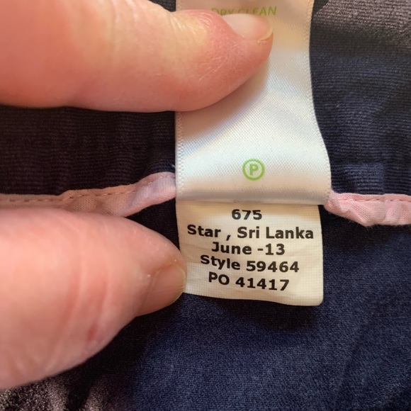 Lilly Pulitzer 8 Navy Leigh Pants - Picture 8 of 8